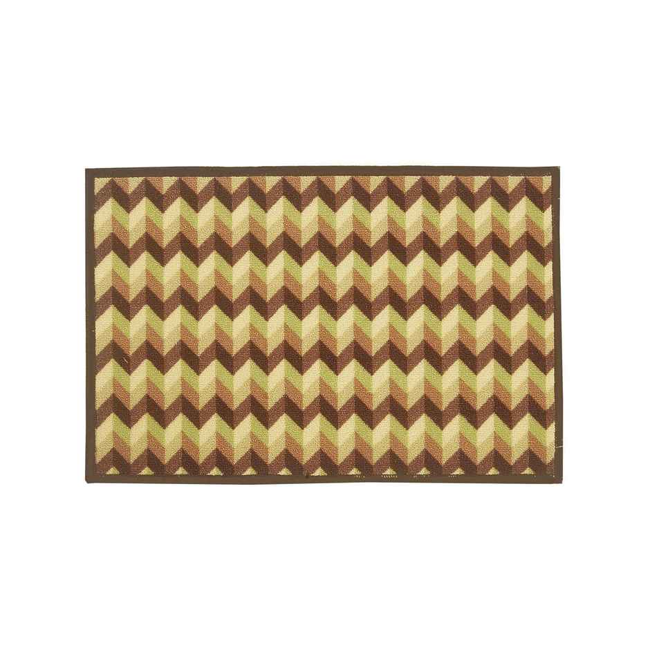 BIANCA Highly Durable Anti Slip Door Mat | 1 Pc Large Size | Splender | Tango Dark Brown Multi