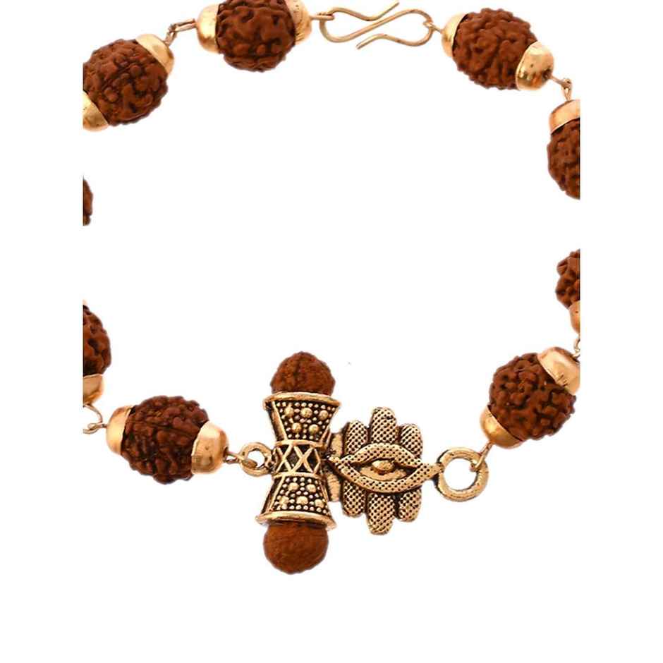 Bracelet Rakhi | Ethnic Rudraksha Beads | Religious | Pack of 1 | Voylla
