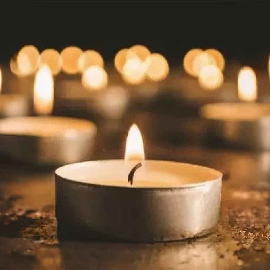 White Wax Unscented Tea Light Candles | Set of 100 | T Light Candles | eCraftIndia