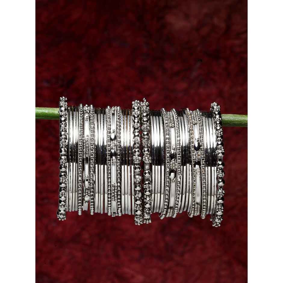 Shining Diva Fashion Oxidised Latest Stylish Traditional Bangles for Women | 10780b-2.4