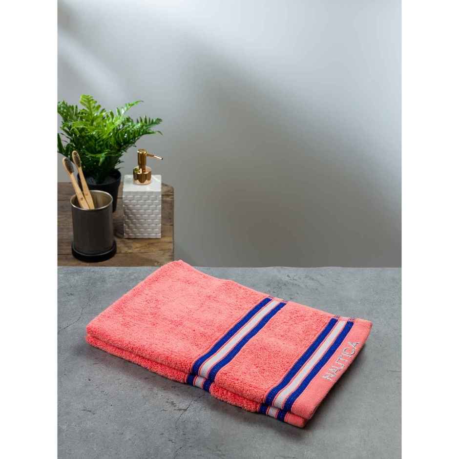Nautica Hand Towel | 40 x 60 cm | Set Of 2 - Coral