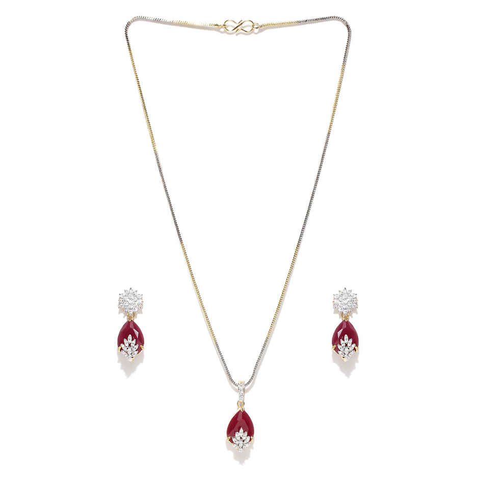 Youbella Ad Combo Of Jewellery Set For Girls And Women (Red)(Mix - Combo - 77)