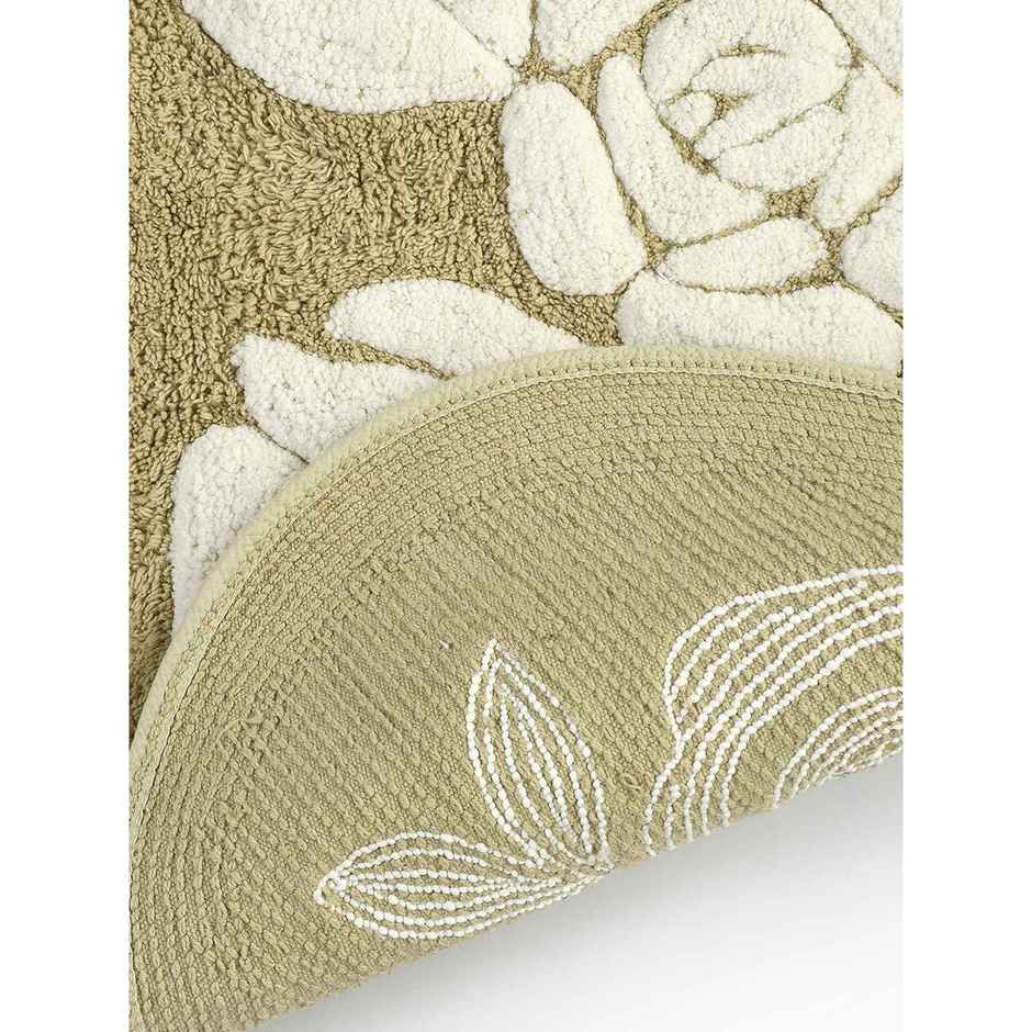 Saral Home Rosa Microfiber Anti-Slip Bath Mat | Beige | 50 x 80 cm