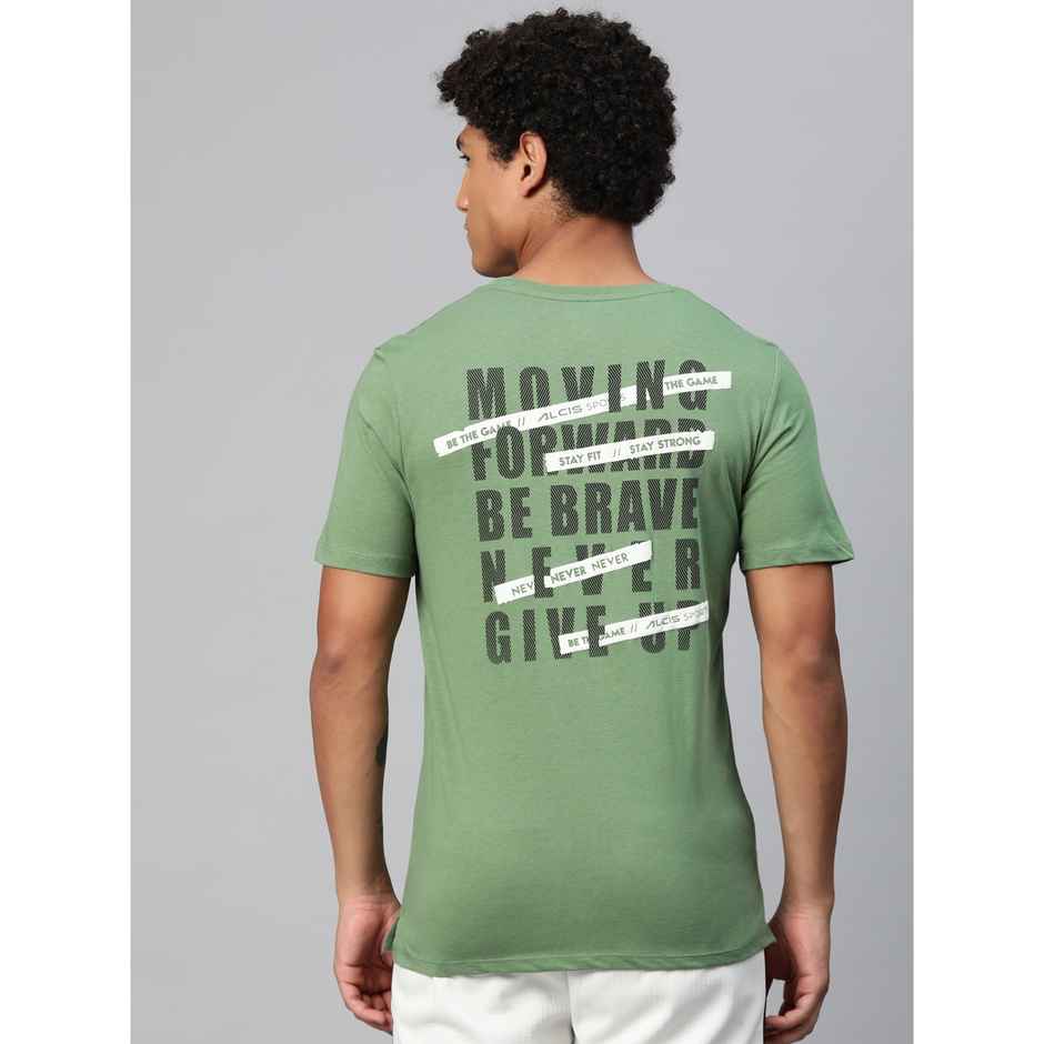 Alcis Men's Round Neck T-shirt | Green - XXL