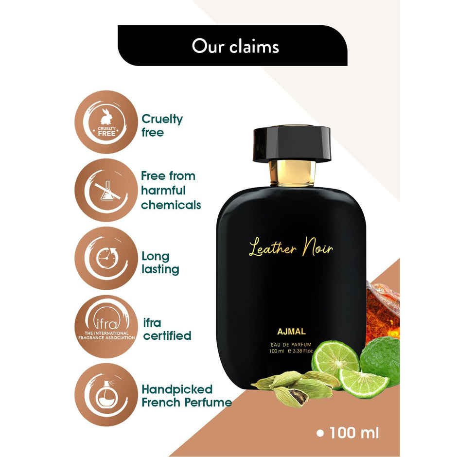 Ajmal Artisan - Leather Noir Long-Lasting Fragrance Handpicked Luxury Perfume Perfect Gift For Men