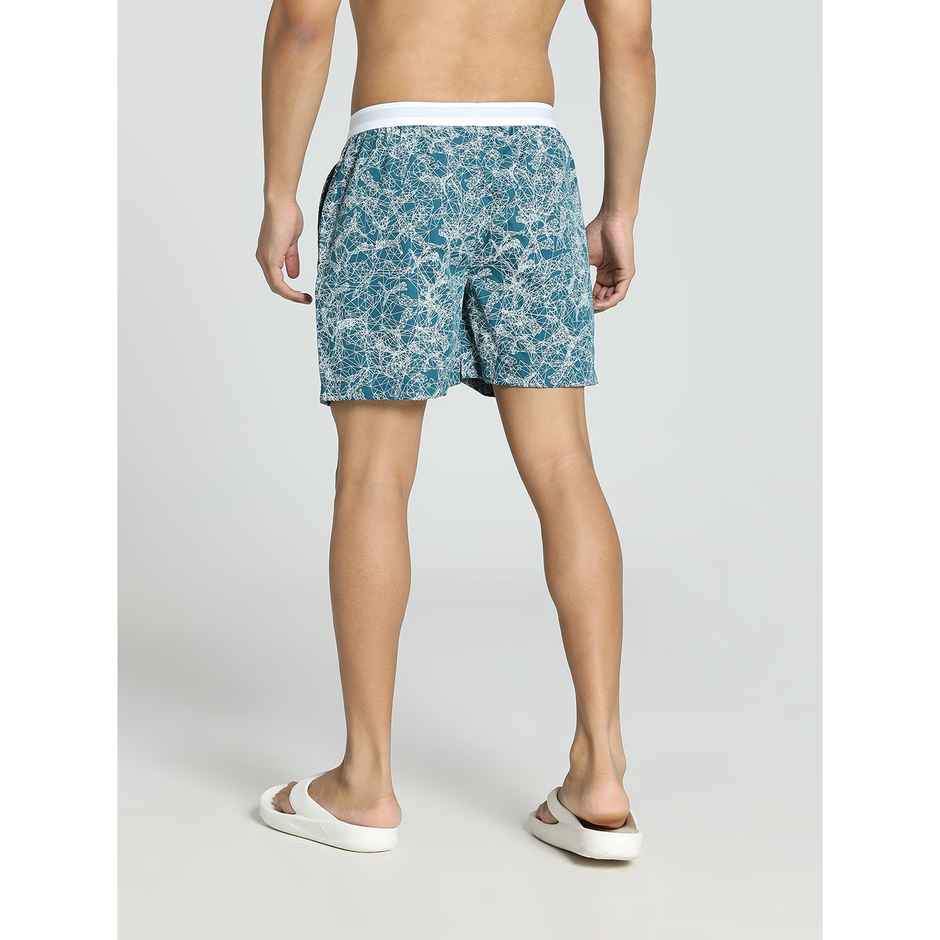 Puma Men's Printed Woven Boxers | Blue Coral | M