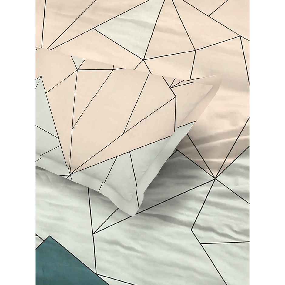 Status Imperial Corner Fitted Double Bedsheet | Geometric Summit | 198 x 182 cm