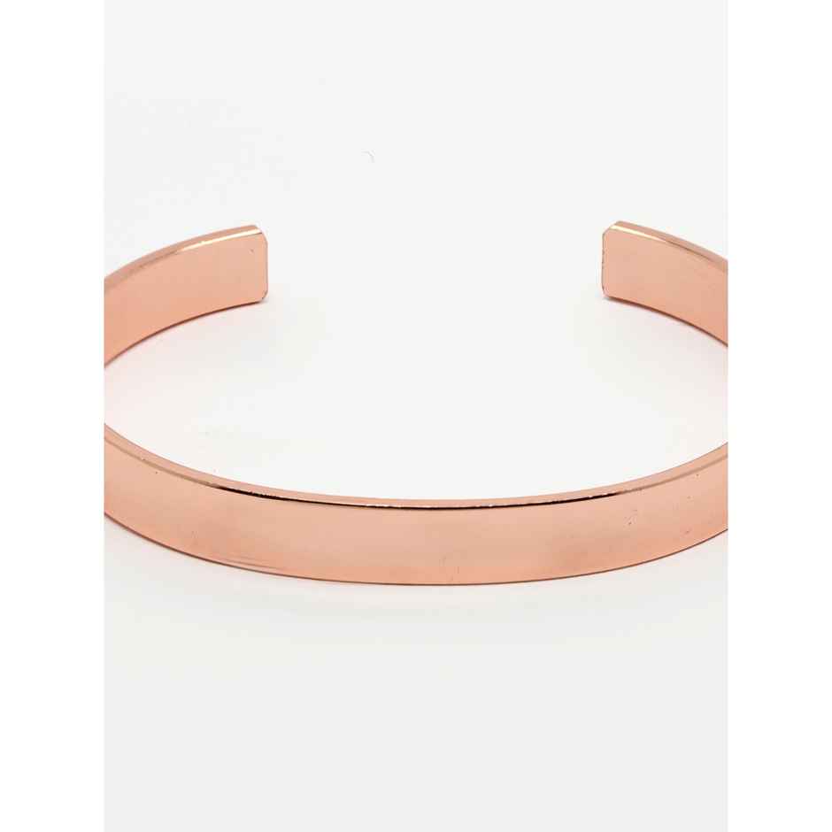NVR Men's Rose Gold Stainless Steel Cuff Bracelet | NVR2367