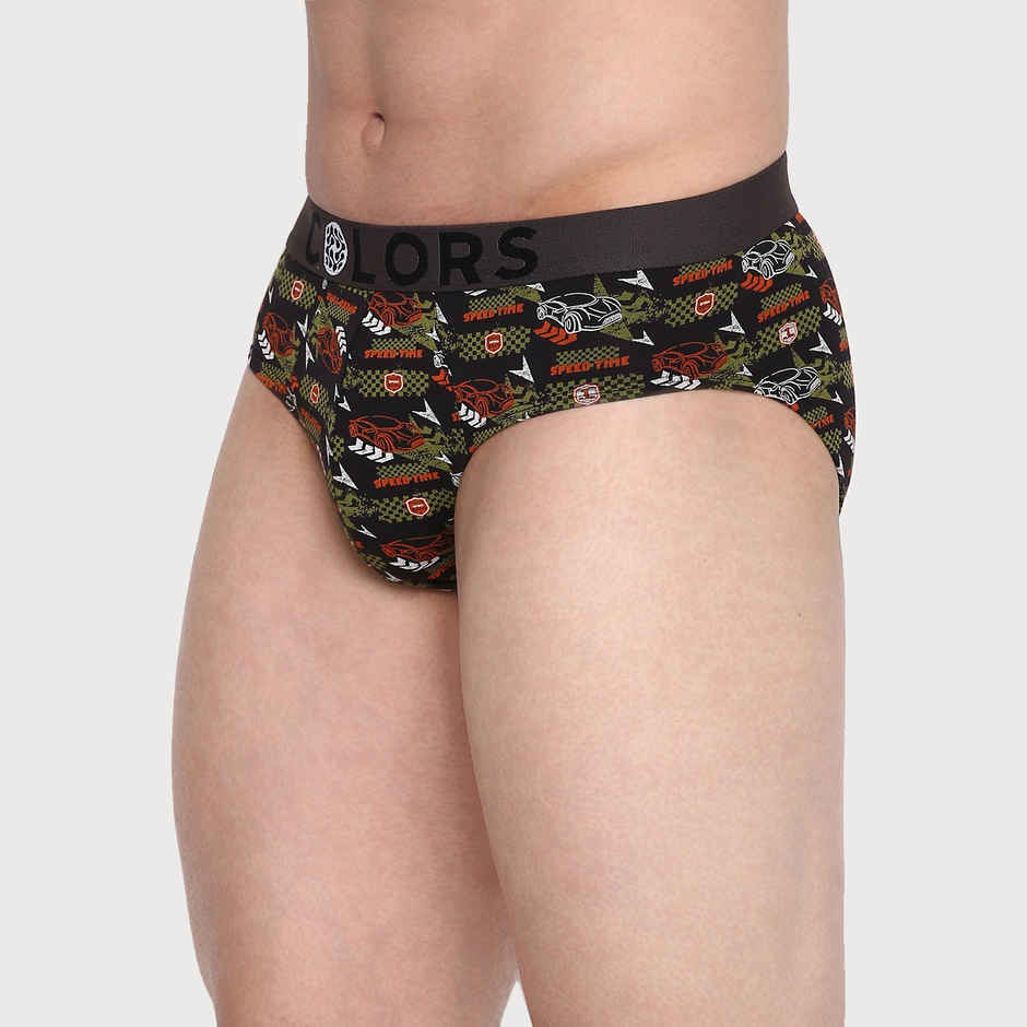 Rupa Colors Men's Mini Brief Printed Style 106 Assorted - 80 cm