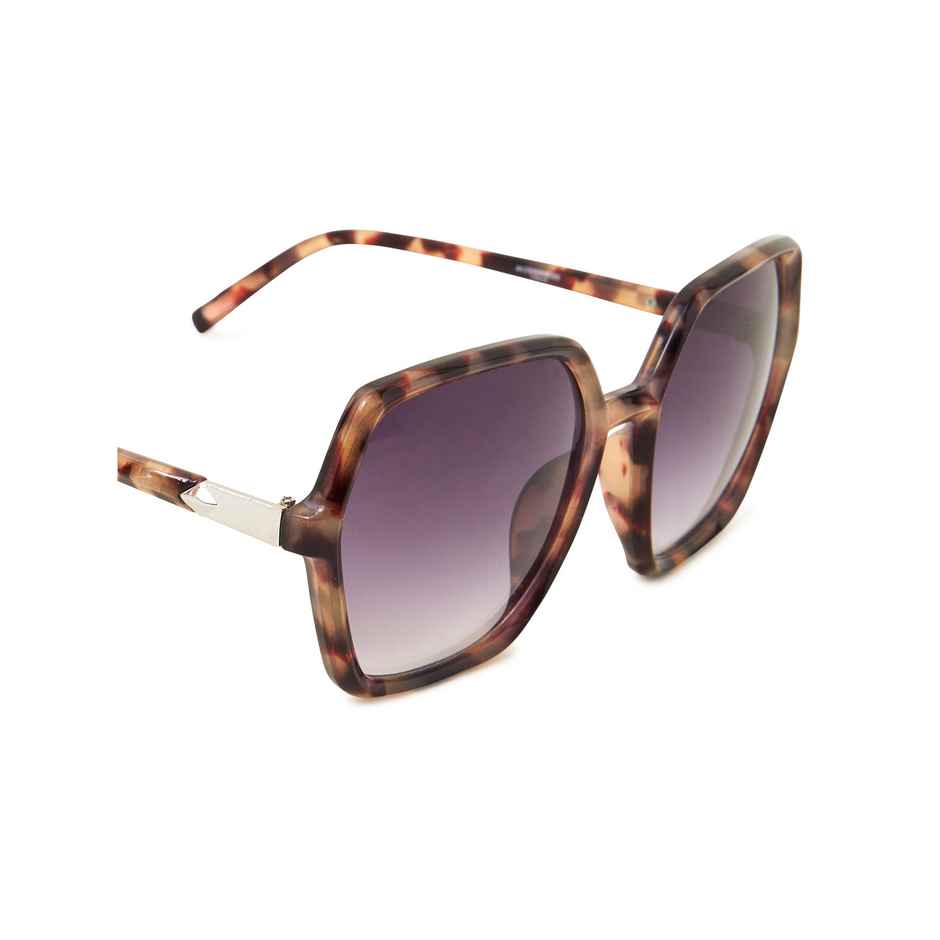 Accessorize London Women's Square Frame Slim Arm Sunglasses