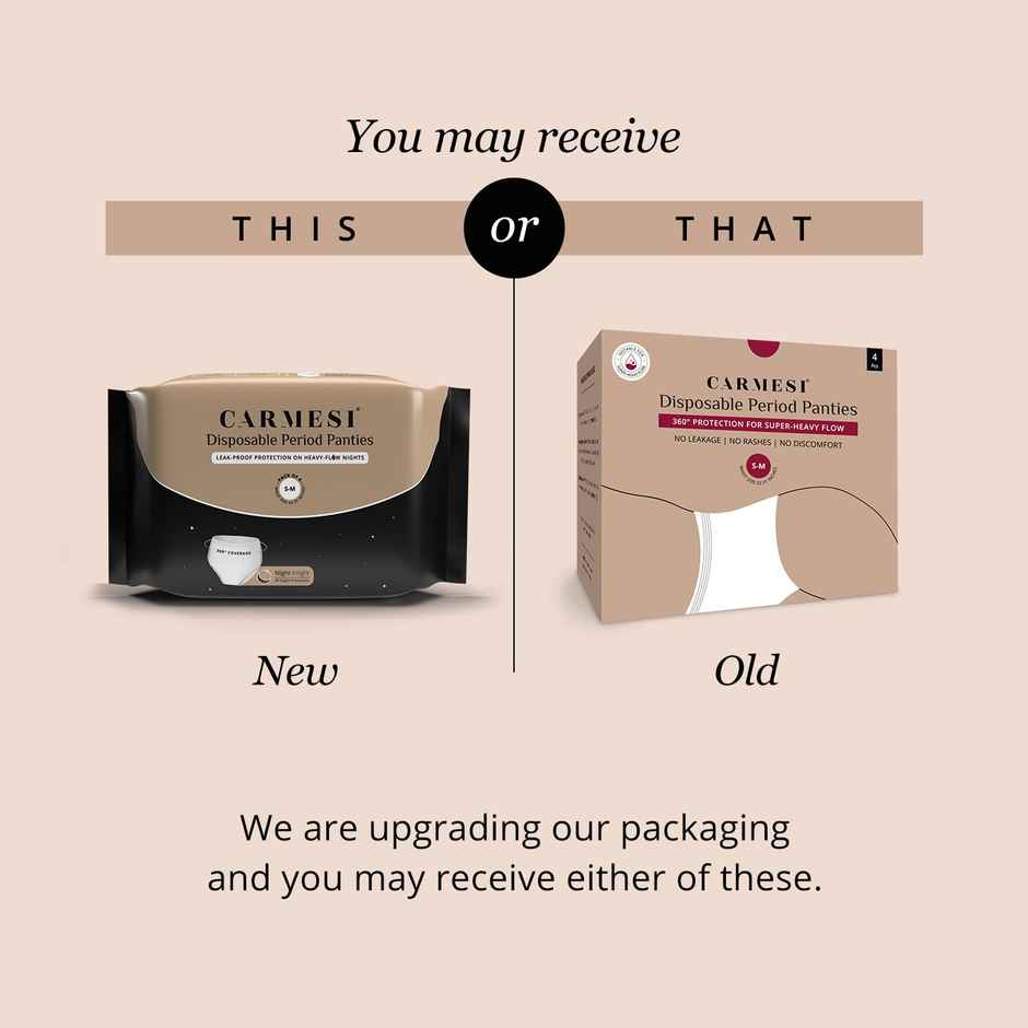 Carmesi Disposable Period Panties | All Night Protection | XL-XXL