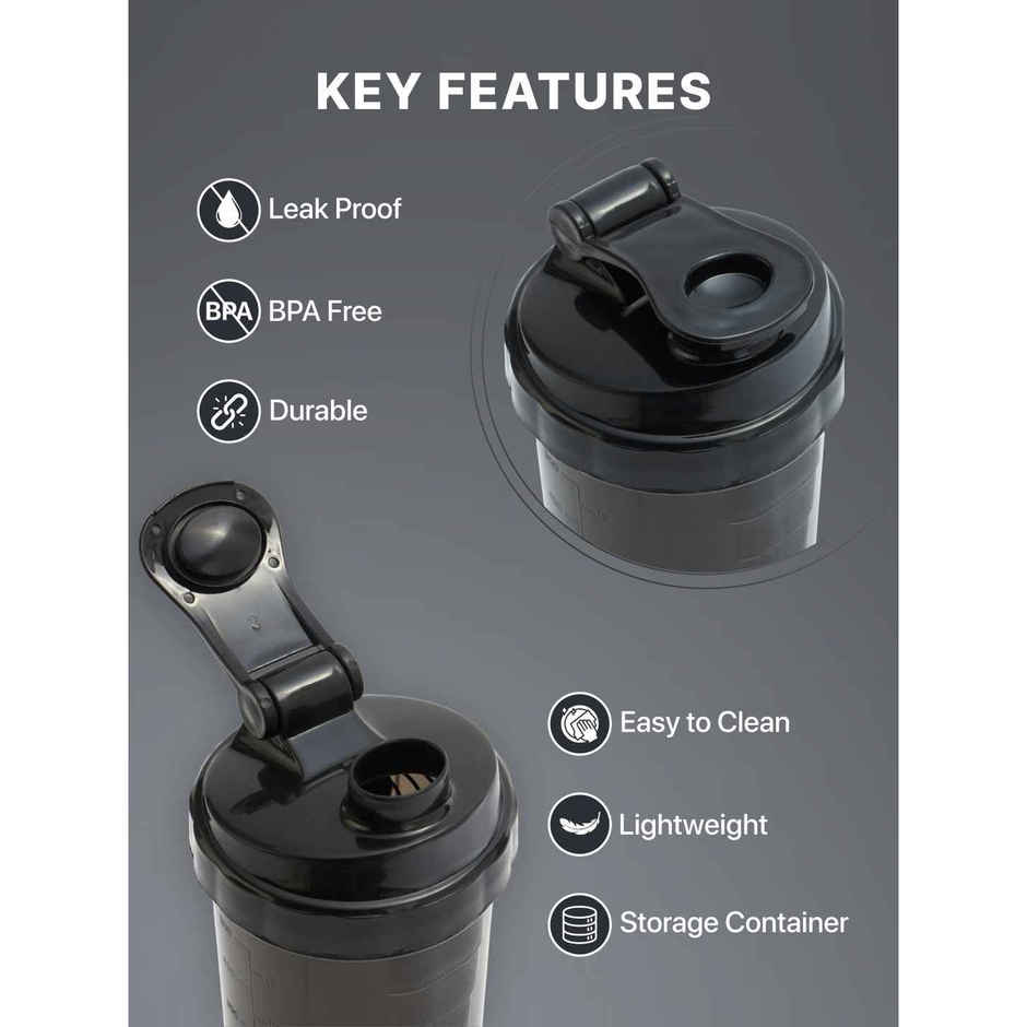 Cult Gym Shaker Bottle 550 ml Black