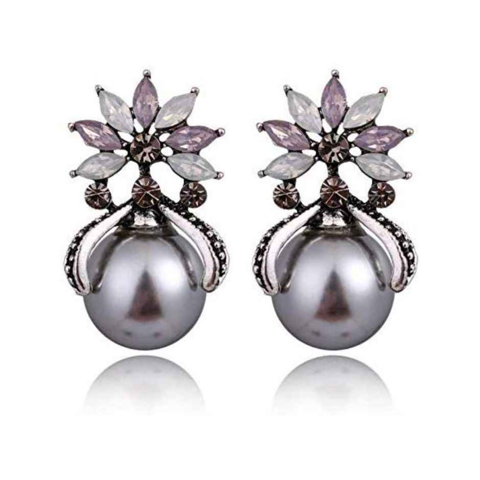 YouBella Jewellery Earrings for women Crystal Stud Earrings for Girls and Women (YBEAR - 32500)