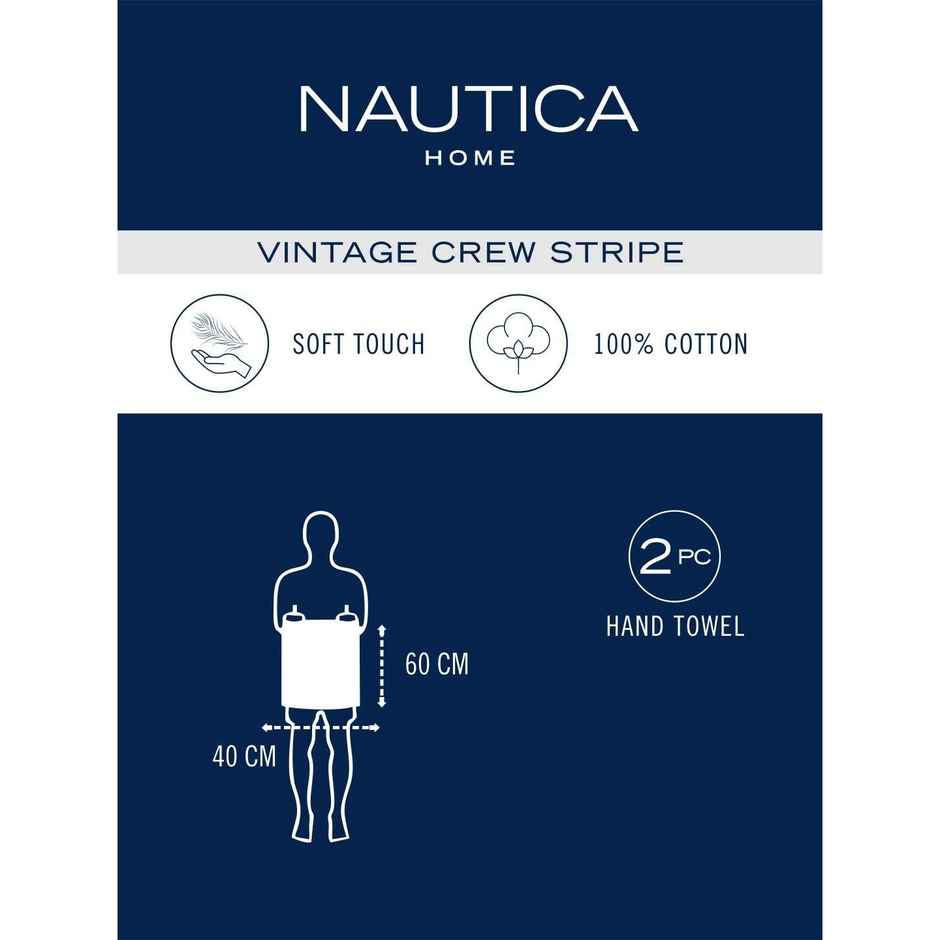 Nautica Hand Towel | 40 x 60 cm | Set Of 2 - Coral