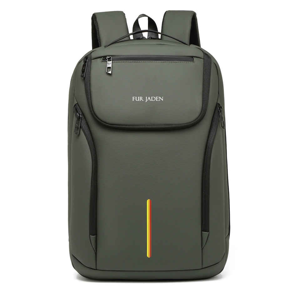 Fur Jaden Unisex Solid PU 25 L Anti Theft Backpack | Green