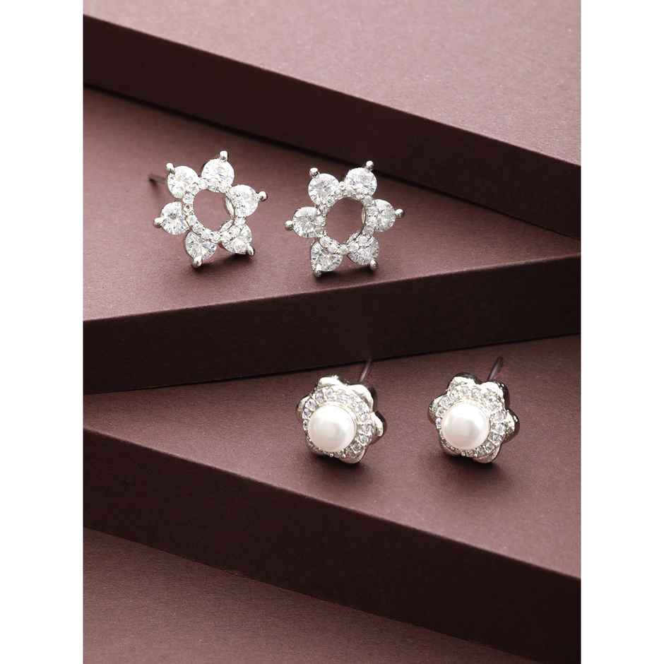 Priyaasi Silver Plated Earrings-Set