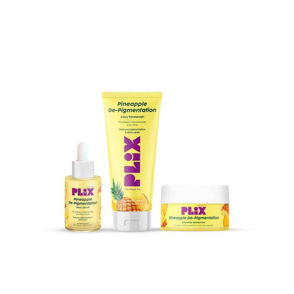 Plix The Plant Fix Pineapple De-pigmentation Skincare Kit For Dark Spot Removal