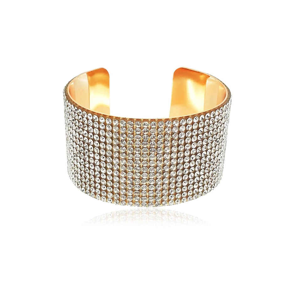 YouBella Stylish Party Wear Jewellery Gold Plated Bangle for Women (YBBN - 91013)