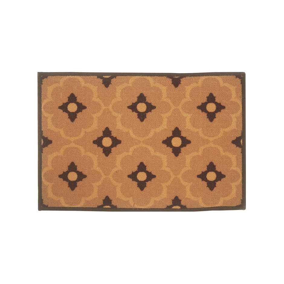 BIANCA Highly Durable Anti Slip Door Mat | 1 Pc Large Size | Splender | Roye Choco Orange