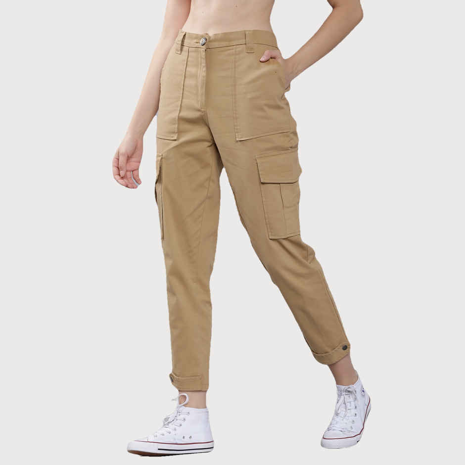 Tokyo Talkies Women's Cargos | Khaki - 32