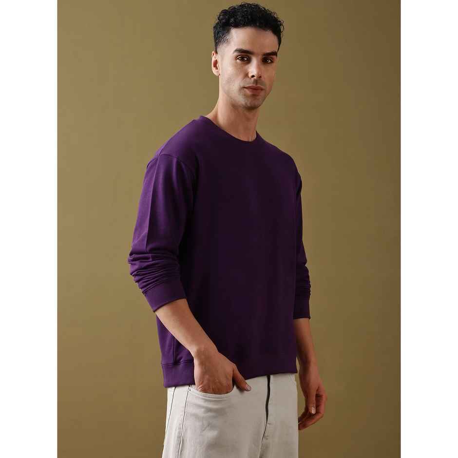Dillinger Men's Pure Cotton Oversized T-shirt | Lavender - L