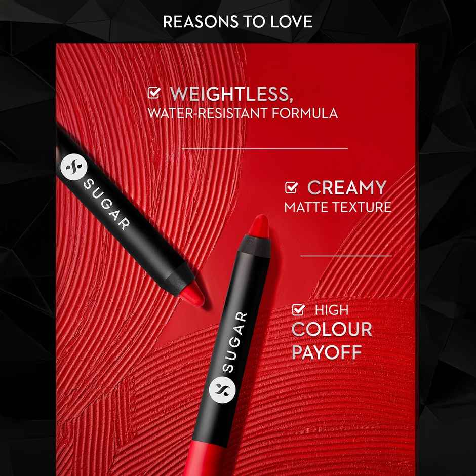 SUGAR Cosmetics Matte As Hell Crayon Lipstick - 07 Viola2.(599)