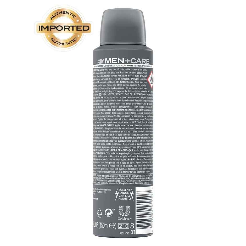 Dove Men+Care Clean Comfort Dry Spray Antiperspirant | 48H Protection