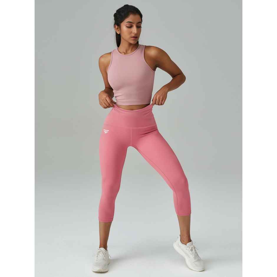 Fflirtygo Women's Capri 4 Way Stretch Slim Fit Leggings Fsc Brose | S