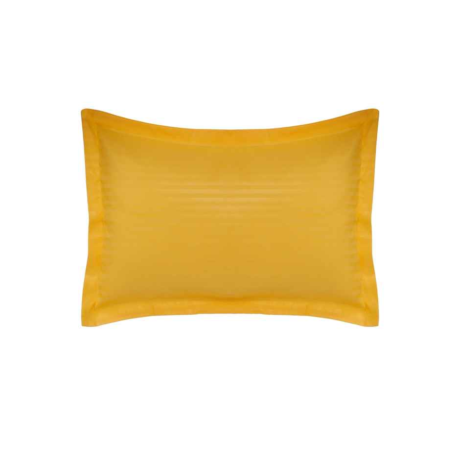 Hosta Homes 280 TC Striped Pattern Yellow Pillow Covers Pack of 2