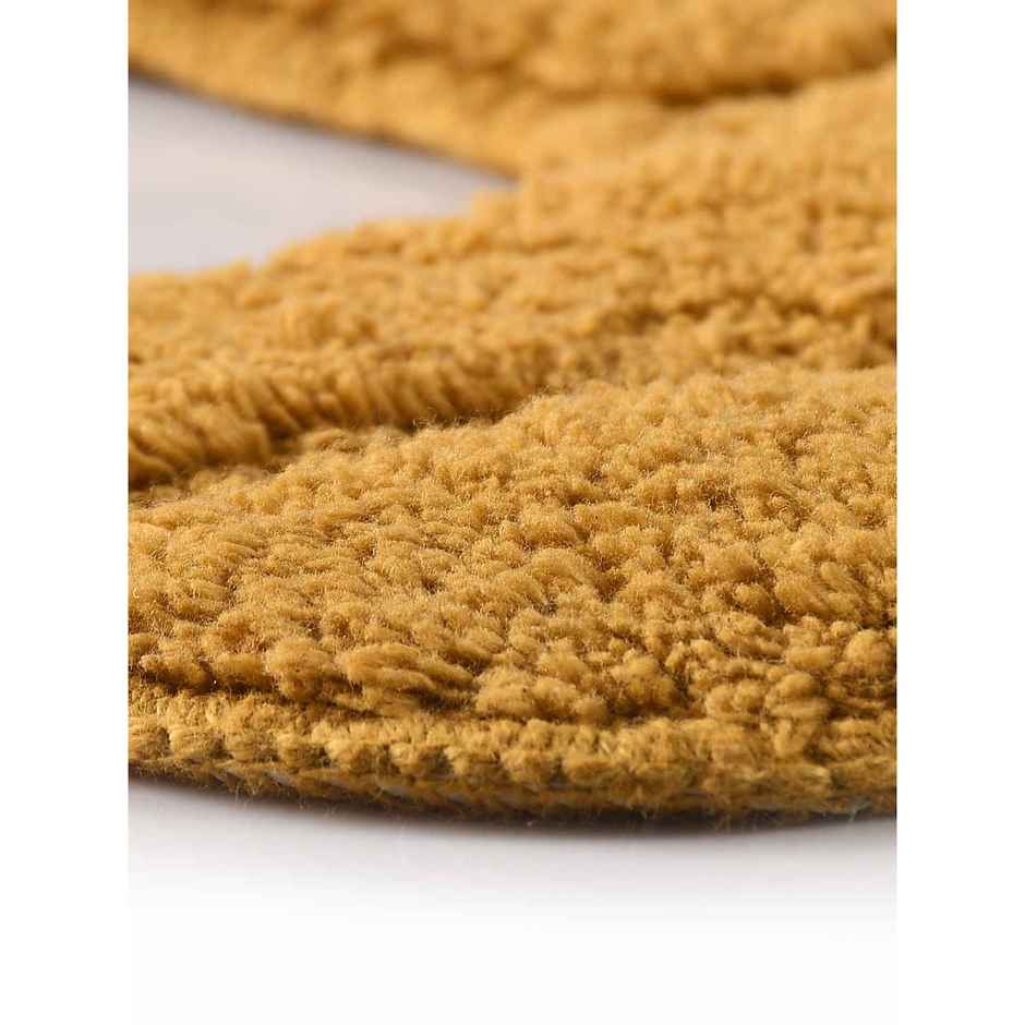 Saral Home Cotton Anti-Slip Bathmat & Contour Set | 45 x 60 cm & 45 x 50 cm | Ochard