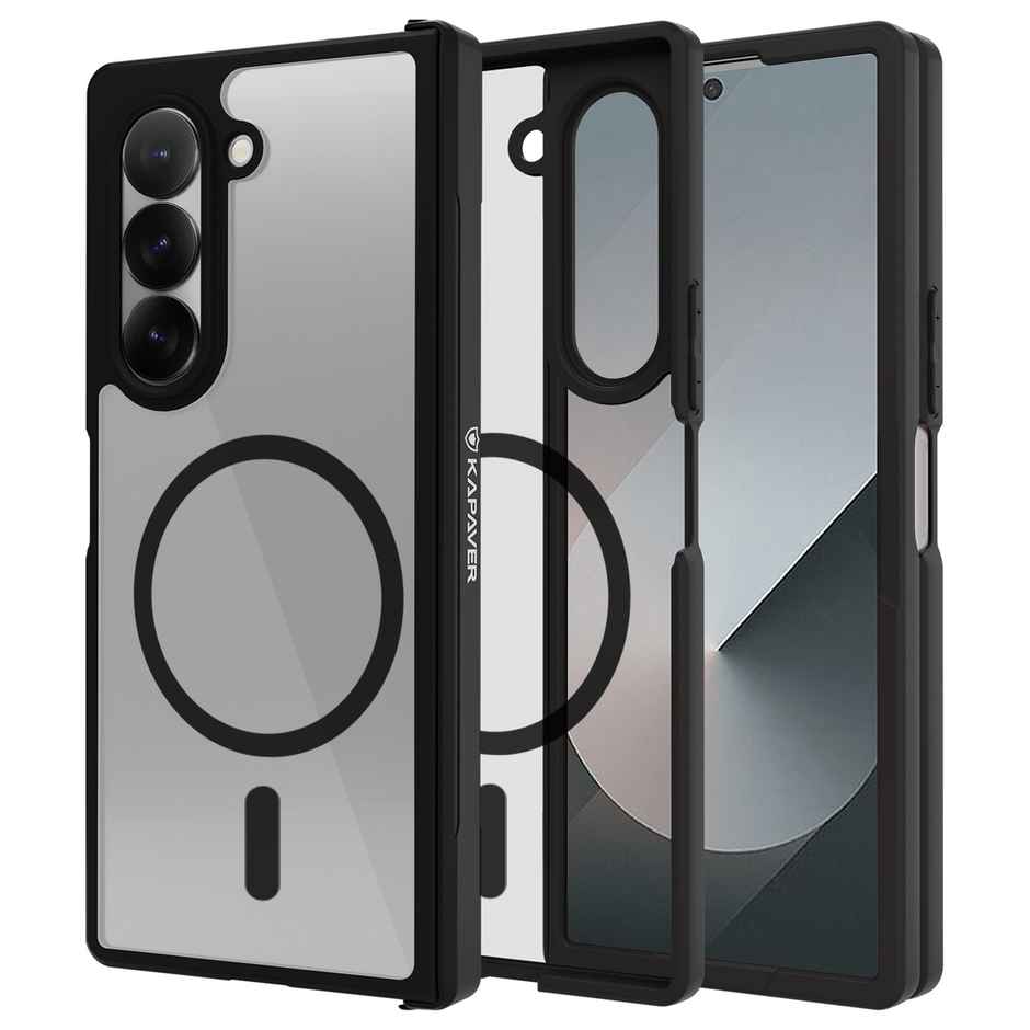 Kapaver Samsung Galaxy Z Fold 6 Back Cover Case | Hinge Mag X - Black