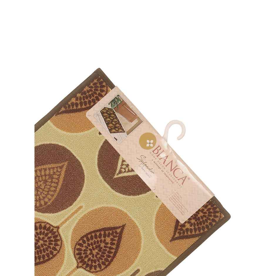 BIANCA Highly Durable Anti Slip Door Mat | 1 Pc Large Size | Splender | Tameta Beige Orange