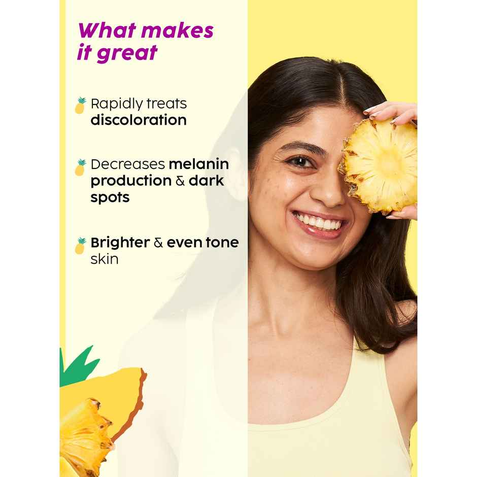 Plix The Plant Fix Pineapple Foaming Face Wash And Serum Combo for Pigmentation