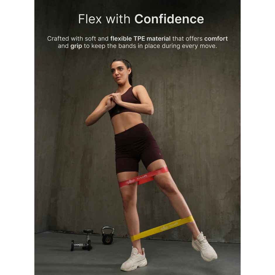 Cultfit Unisex Mini Loop Band Toning Exercise Bands | 2-20 kg Resistance