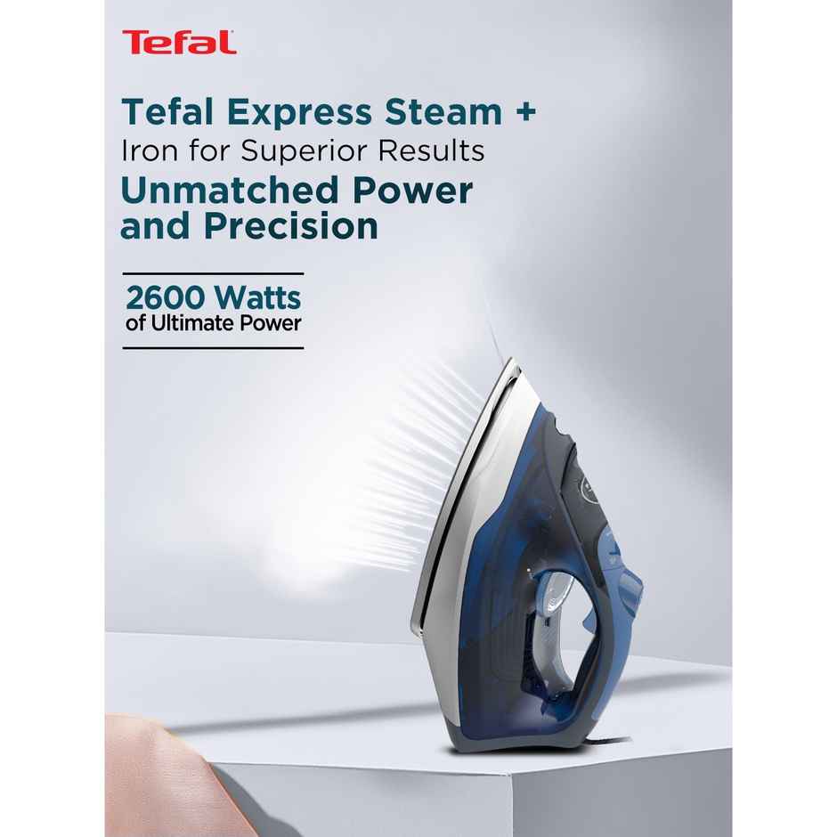 Tefal Express Steam Plus Iron 2600 W, Durilium Airglide Soleplate, Wrinkle Remover