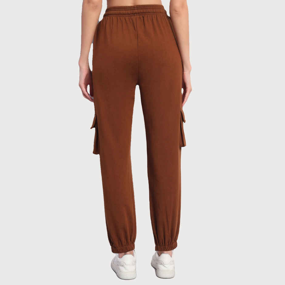 Q-rious Women's SkyTrek Cargo Joggers | LYM-CARGO | Brown - 34