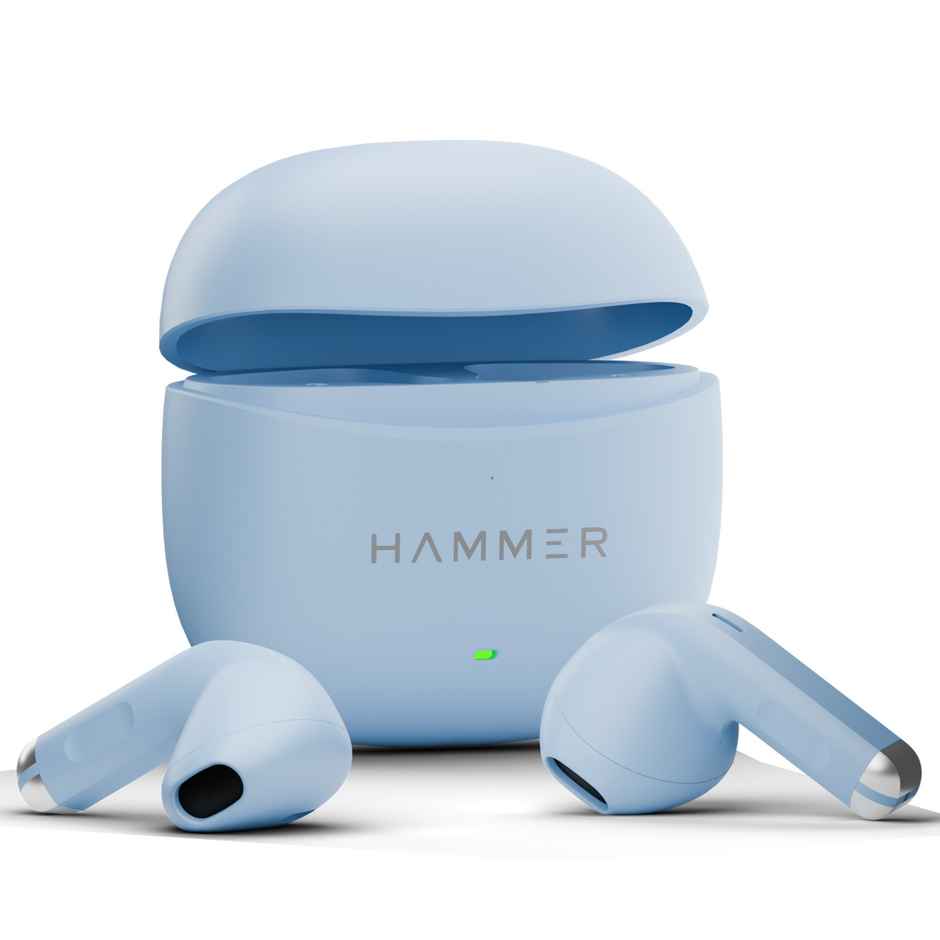 Hammer Ultra Pods True Wireless Earbuds| 13Mm Dynamic Drivers| 30H Playtime - Blue