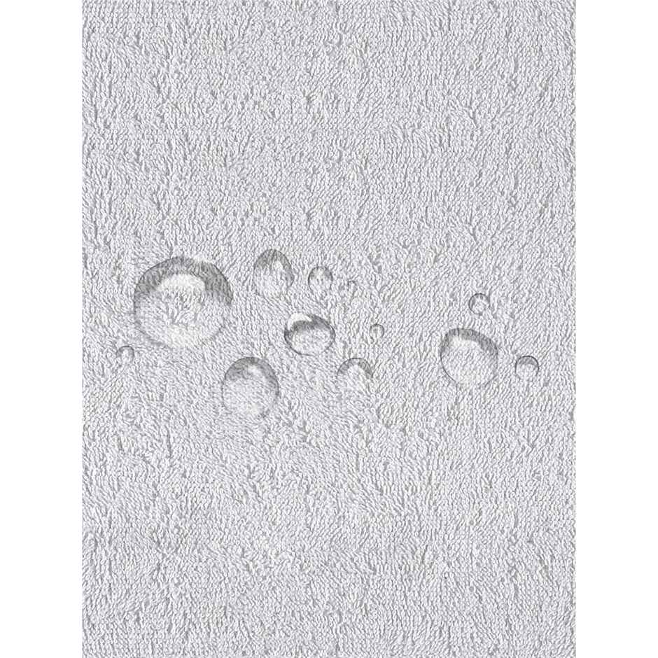 Bianca Waterproof Breathable Mattress Protector With Fitted Plain Pattern | White