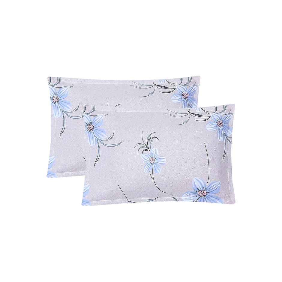 Status Imperial Corner Fitted Bedsheet | Delicate Daisy Blue | 198 x 182 cm