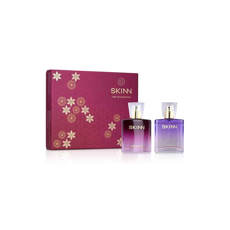 Skinn By Titan Women Celeste & Sheer Miniature Edp Gift Set