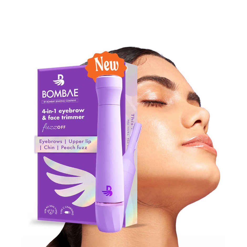 Bombae 4-In-1 Facial Hair Remover, Painless Eyebrow & Face Trimmer | Fuzzoff