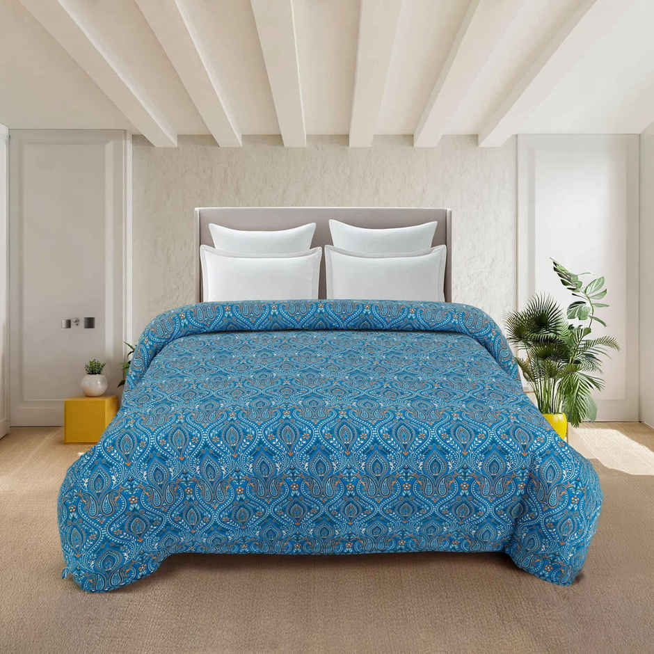 STATUS Micro Dohar Double Bed | Cultural Blue - 200 x 220 cm