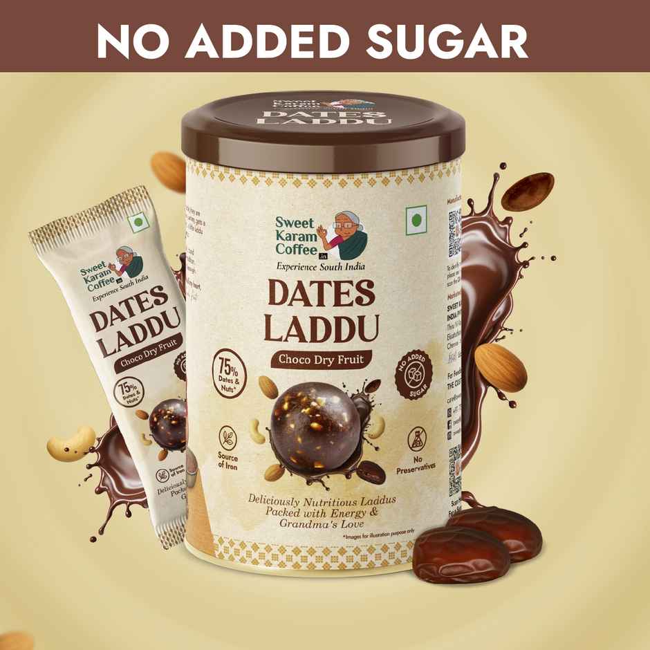 Dates Laddu (No Added Sugar) by Sweet Karam Coffee