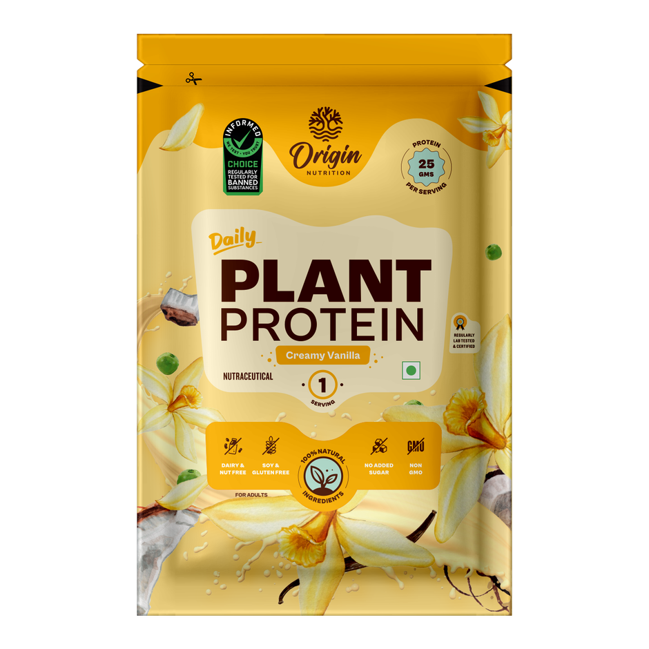 Origin Nutrition Daily Plant Protein Vanilla Single Serving