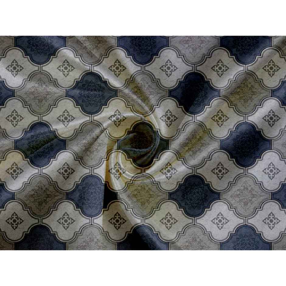 Status Crown Superfine Microfiber Queen Bedsheet | Urban Mosaic | 220 x 250 cm