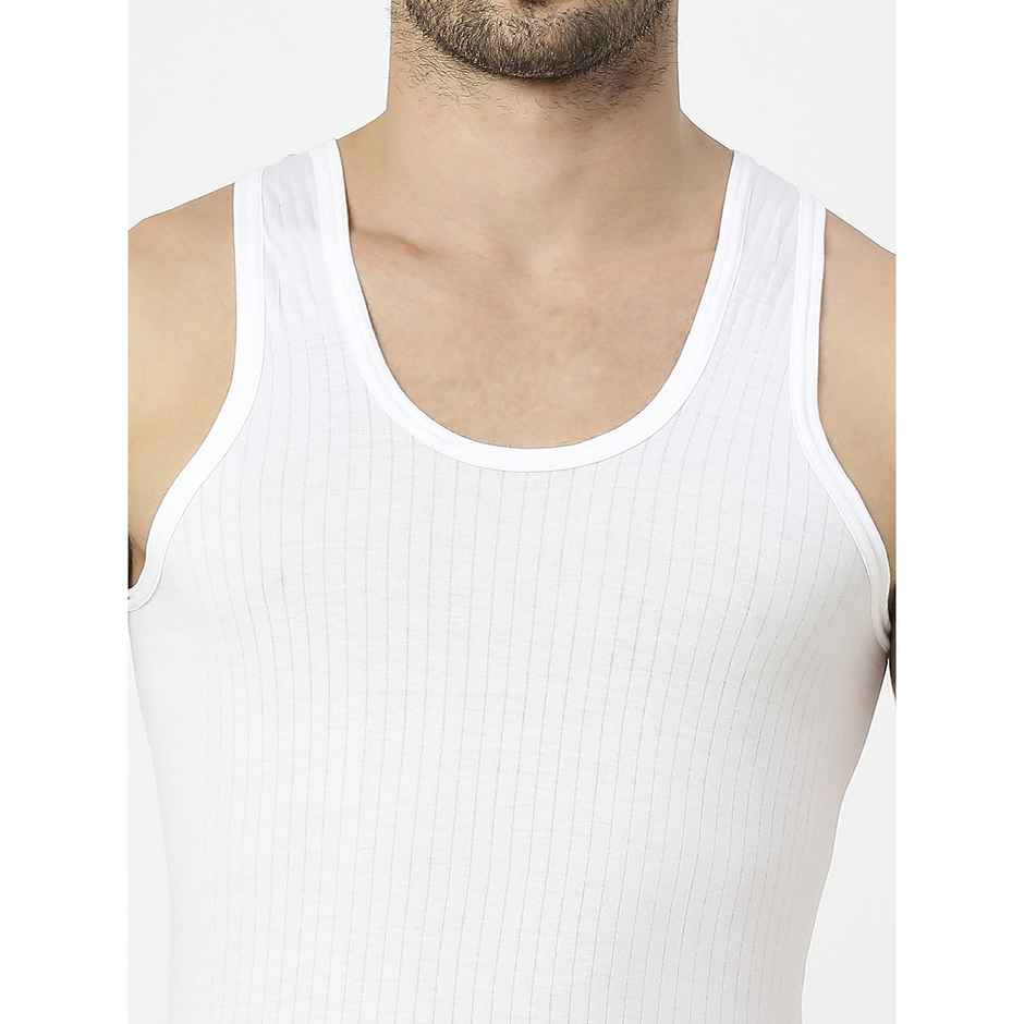 Frenchie Mens Vest Elite Rn Pack Of 2 - 85 cm - White