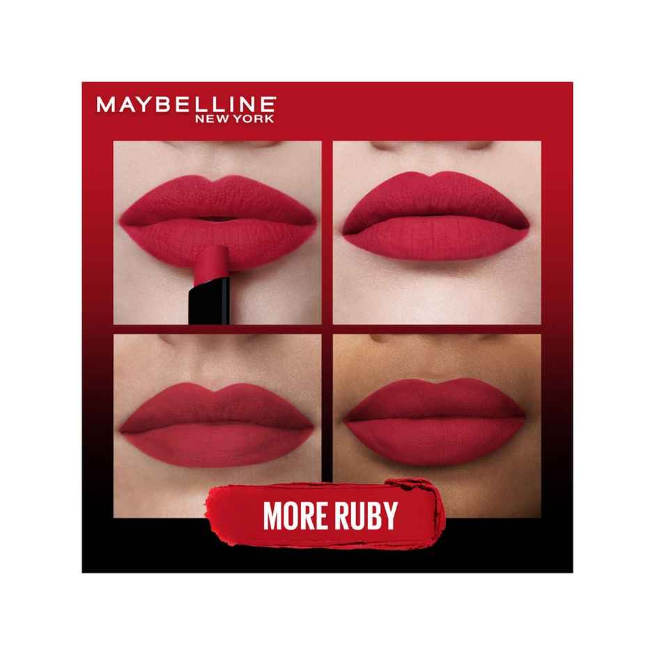 Maybelline Color Sensational Ultimattes Lipstick, 199 More Ruby