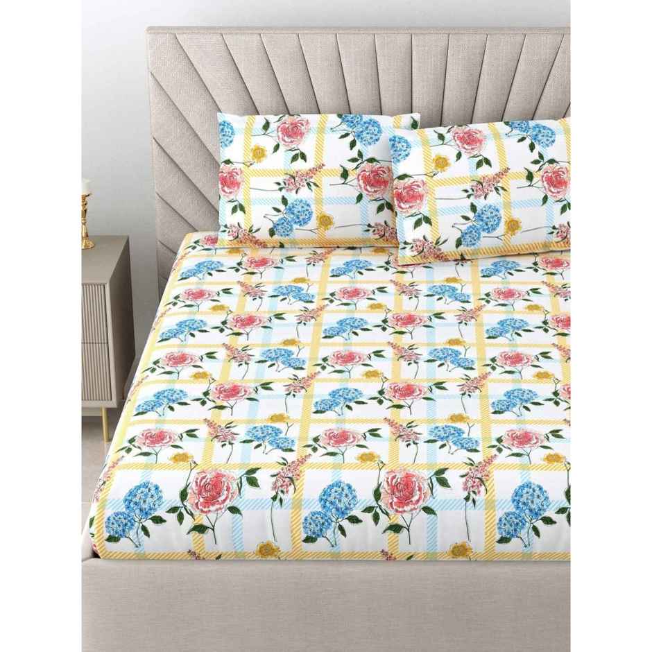 Bombay Dyeing Florentine 144 TC 100% Cotton Orange Super King Size ...