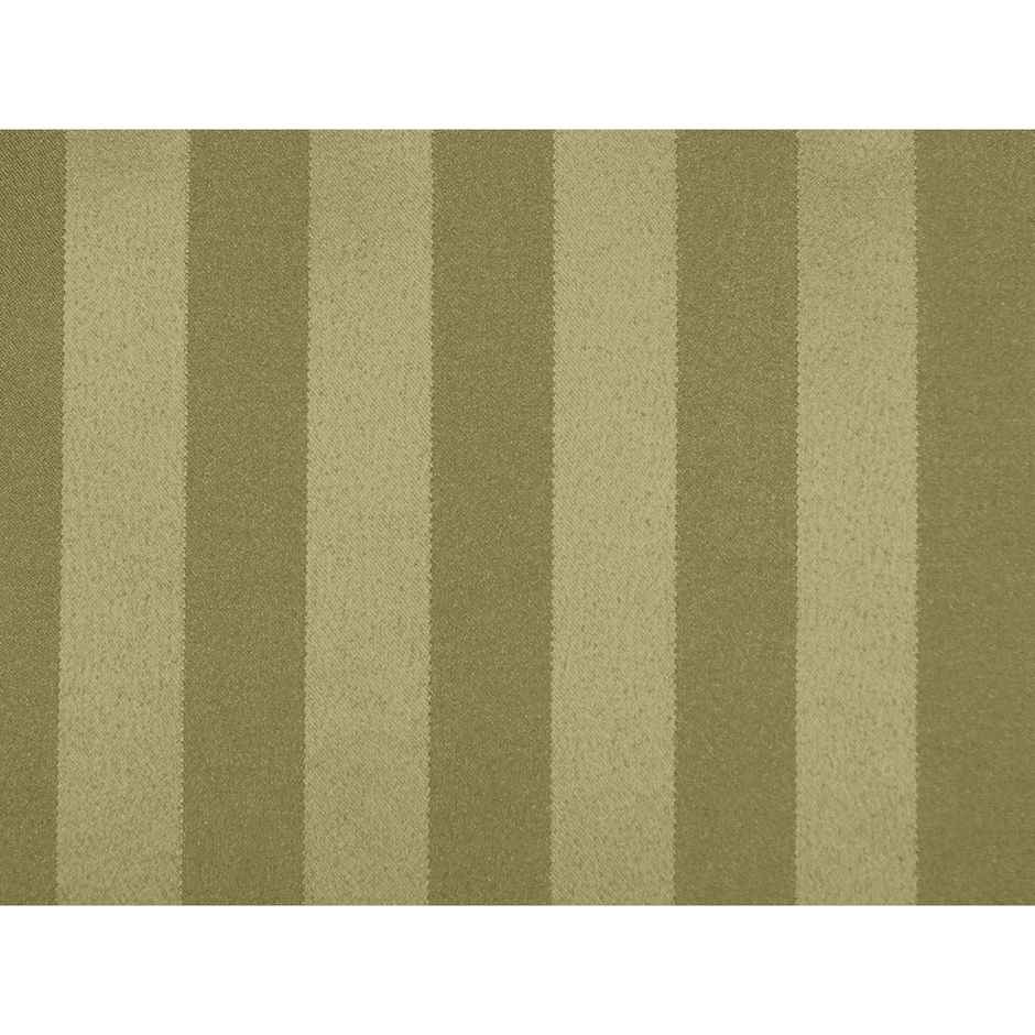 Lushomes Shower Curtain - Striped Green Satin Stripe | 12 Eyelets | Hooks | 6 x 6.5 ft