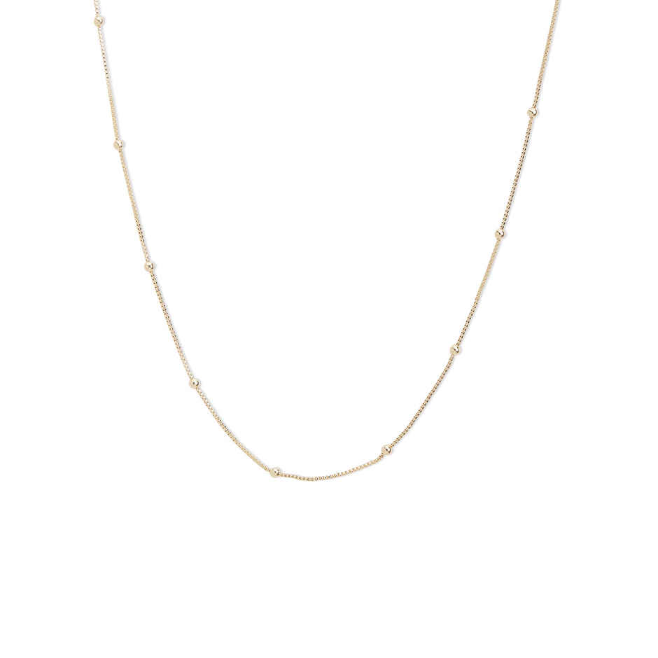 Accessorize London Women Gold Beaded Chain Necklace